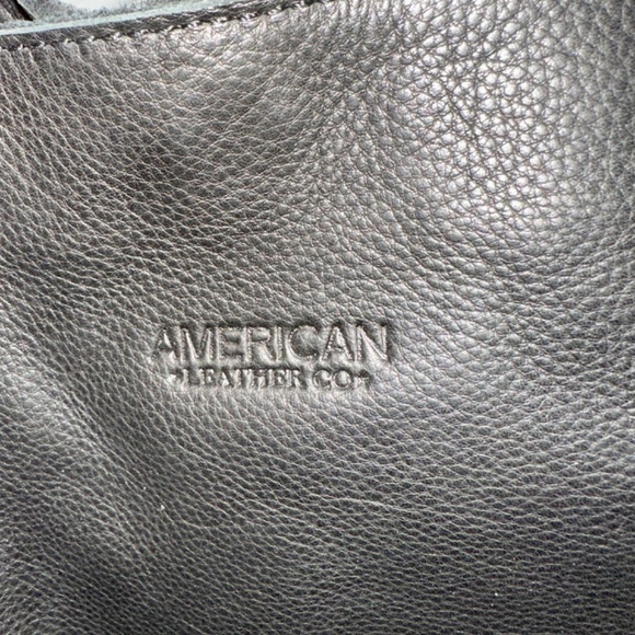 AMERICAN LEATHER CO - Liberty Leather Shoulder Bag Black - Picture 10 of 11